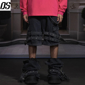 Jeans en denim pour hommes en gros, jeans cargo noirs de haute qualité, mode pour hommes, fabricant de pantalons, jeans en denim - Product Image 5