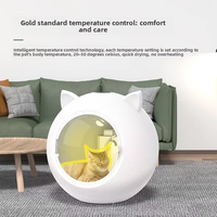 Sèche-poils pour animaux de compagnie à haute vitesse en ABS moderne avec réglage de la température et de la vitesse, sécurité garantie pour les chats