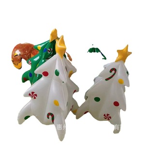 Inflatable <b>Christmas</b> <b>Tree</b> 100cm PVC Green <b>White</b> Outdoor Holiday Yard Decorations - Product Image 5