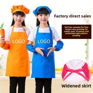 Conjunto de Gorro y Delantal de Cocina para Niñas, Ajustable, Colorido, Talla Infantil, Diseño Lindo - Product Image 1