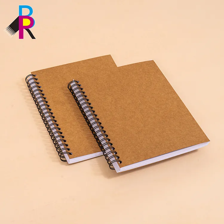 Fabrika özel öğrenci kırtasiye yazma notebooklar A4 A5 Spiral okul defterleri