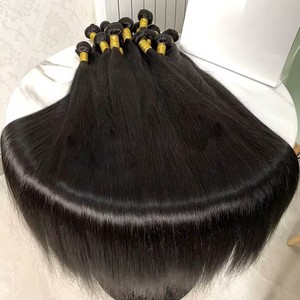 Venta al por mayor One Donor Health sin procesar crudo vietnamita cutícula alineada extensión de cabello a granel 100% paquetes de cabello humano - Product Image 2