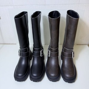 QuiteS sepatu bot gesper sabuk kaki lurus ramping baru musim semi musim dingin sepatu kasual pesta seksi untuk wanita - Product Image 1