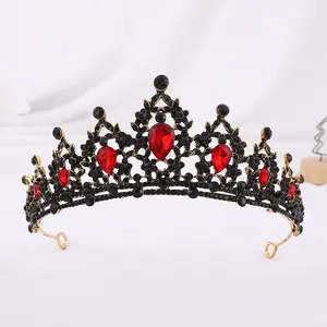 Hot Selling Bridal Headwear Baroque Crown Crystal Diamond Princess Crown Wedding Hair Accessories