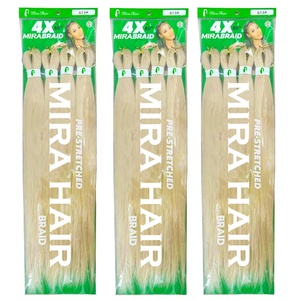 Meilleures ventes : Cheveux synthétiques pré-étirés pour tresses 4X, 60 pouces, 400g, Yaki Ombré Jumbo Box, Tresses faciles, Extensions au crochet style <span class=keywords><strong>Afro</strong></span> <span class=keywords><strong>Kinky</strong></span> - Product Image 4