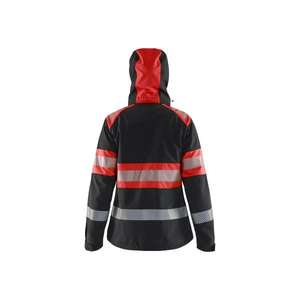 BLAKLADER - 440425139955S Women’s <b>Hi</b>-<b>Vis</b> <b>Softshell</b> <b>jacket</b> Black/Red - EAN 7330509882313 <b>HI</b>-<b>VIS</b> WORKWEAR - Product Image 5