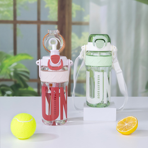 Garrafa Plástica Personalizada Ecológica de 1000ml, Livre de BPA, Tampa à Prova de Vazamentos, para Academia e Esportes, com Canudo - Product Image 5