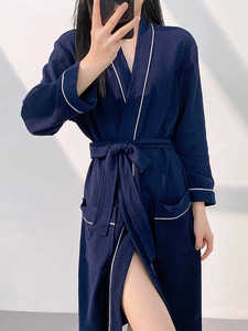 Biểu Tượng Tùy Chỉnh Spa Sang Trọng Waffle Áo Choàng Tắm Cá Nhân Khách Sạn Waffle Áo Choàng Tắm - Product Image 4