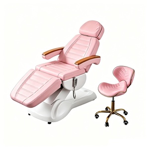 Table de massage esthétique, lit facial électrique inclinable, fauteuil de salon, lit de beauté pour extensions de cils avec pédale, lits de beauté - Product Image 4