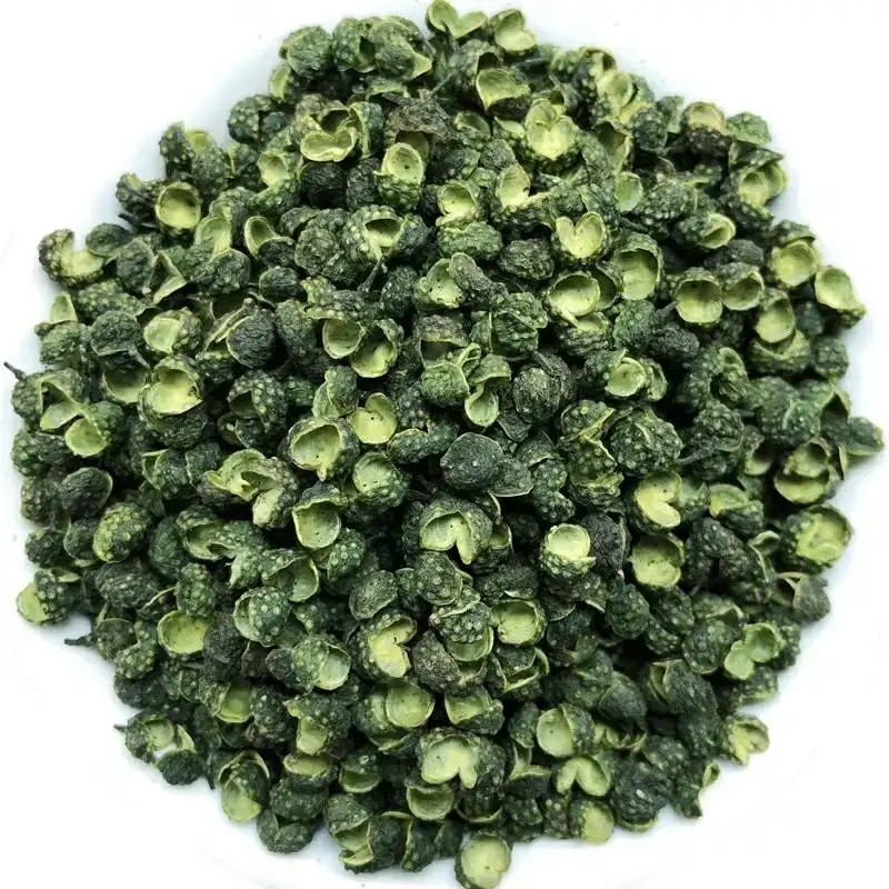 Pimenta verde seca Bom preço tempero orgânico por atacado pimenta verde Sichuan