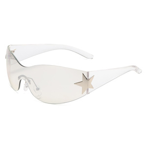 Viviblook Z410AS02 Lunettes de soleil pour femmes Nouvelle tendance mode décontractée Lunettes de soleil sans monture pour femmes - Product Image 5