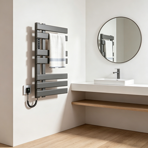 Sèche-serviettes électrique intelligent avec commande vocale par application, étanche IPX4, radiateur mural en acier à faible teneur en carbone - Product Image 3