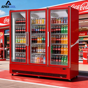 Réfrigérateur <span class=keywords><strong>Vitrine</strong></span> Vertical Économique pour Boissons Énergisantes avec Porte en Verre Trempé, Idéal pour la Distribution Mondiale - Product Image 1
