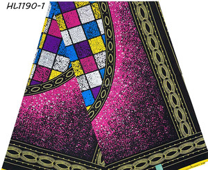 Nigeria Thời Trang <span class=keywords><strong>2025</strong></span> Thiết Kế Mới Phi Sáp Bất Sáp Ren In khố Vải 6 Yards Ren 100% Cotton Bền Vững - Product Image 2