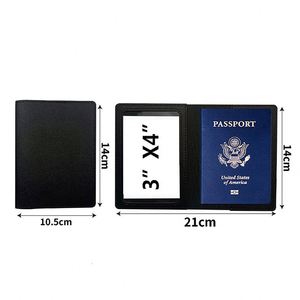 Funda de Pasaporte Personalizada de Cuero PU, Porta Tarjetas de Crédito, Fundas de Pasaporte de Cuero PU a la Moda para Viajes y Negocios - Product Image 2
