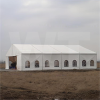 Tente de Mariage et de Foire Commerciale Gonflable Noire 15x40m avec Arche - Maison de Campagne