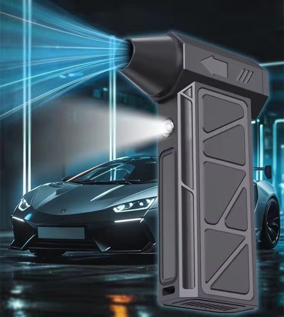 High Powerful 130000RPM Turbo Jet Fan Mini Turbojet Fan air Dust Portable Car Dryer Snow Blower Handheld Turbo Fan LED Light