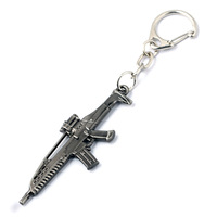 Jeu cf csgo Porte-clés Mini Ak47 M4A1 M16 Arme Pistolet Modèle Pendentif Porte-clés Sac Clé Accessoire