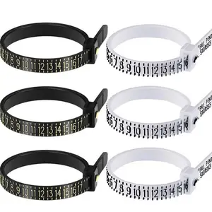  Ring Sizer Measuring Tool with Magnifier, (1-17) USA