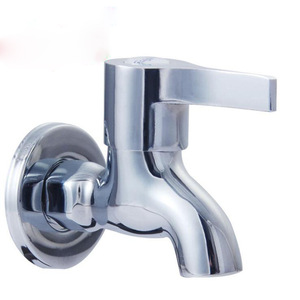 Grifo de Lavabo de Pared con Monomando, Válvula de Latón, Estilo Minimalista, para Uso en Exteriores - Product Image 1