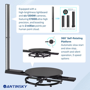 Thiết bị xoay máy quét chân dung <span class=keywords><strong>3D</strong></span> antinsky cho máy in tự động nhiều màu - Product Image 4