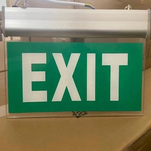 Señal de salida de alto brillo/proyek, diseño moderno, recargable/keluar/<span class=keywords><strong>Exit</strong></span>/stasuin/Bandara/luz de emergencia - Product Image 2
