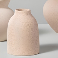 Vases en céramique texturée faits à la main de couleur beige mat, pots décoratifs rustiques pour la décoration de la maison, table, salon
