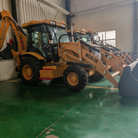 Pabrik LANDNEO Menyediakan WZ38-28 Wheel Backhoe Loader Euro5 EPA4 Pilihan Mesin Opsional Momen Beban Tinggi Kapasitas Bucket 1.5m
