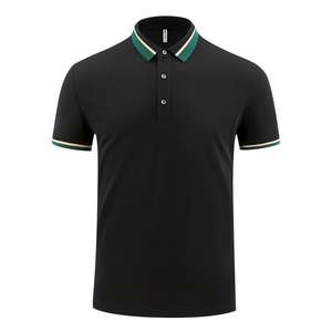 Polos suaves y cómodos para hombre de 200gsm al por mayor, camisetas de trabajo de algodón piqué con estampado bordado personalizado para hombre - Product Image 1