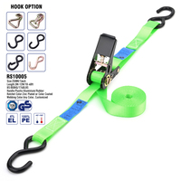 Producto Popular: Correa de Amarre con Trinquete de 1 Pulgada (25 mm) con Gancho en S para Transporte de Carga
