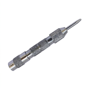 Herramienta de grabado de joyería de hierro, punzón automático cónico niquelado para corte tipo baguette, para trabajos precisos en metal. - Product Image 1