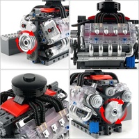 487 pièces blocs de construction moteur motorisé modèle jouet expérience physique bricolage entraînement électrique Simulation moteur brique ensemble de construction