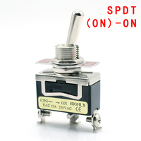 Interrupteur à bascule SPST SPDT 15A 250VAC 2 broches 3 broches On-off/on-on/on-off-on 3 positions 3 broches Interrupteur momentané DPDT Bakélite Instruments