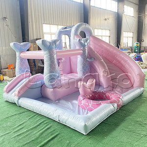 Maison gonflable <span class=keywords><strong>de</strong></span> location <span class=keywords><strong>de</strong></span> fête château gonflable <span class=keywords><strong>de</strong></span> <span class=keywords><strong>petite</strong></span> sirène avec piscine - Product Image 1