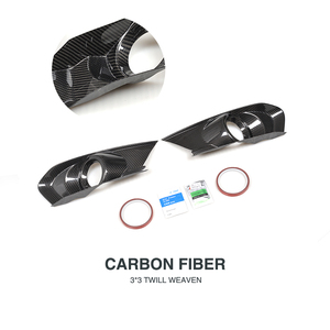 Sợi Carbon phía trước Sương Mù Ánh sáng Bìa Trims cho Ford Mustang GT <span class=keywords><strong>copue</strong></span> chuyển đổi 15-17 - Product Image 4