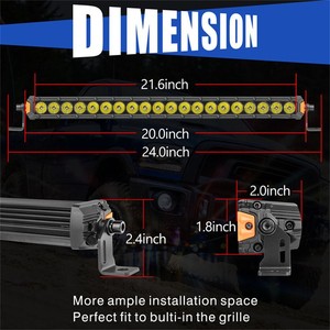 ไฟ LED บาร์แบบแถวสี่ ขนาด 10 นิ้ว กันน้ำระดับ IP67 12 โวลต์ ให้แสงแบบสปอตและฟลัด สำหรับยานพาหนะ - Product Image 4