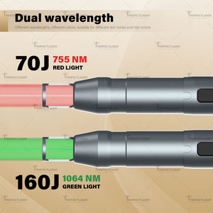 Máquina de Depilación Láser de Alejandrita de Doble Onda, Láser Nd:YAG de Pulso Largo de 755nm y 1064nm, Enfriamiento, Depilación Indolora, Equipo de Belleza - Product Image 3