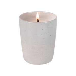 Décoration d'intérieur, récipients à bougies en céramique blanc mat, pot à bougies parfumées, récipient à bougies vide - Product Image 1