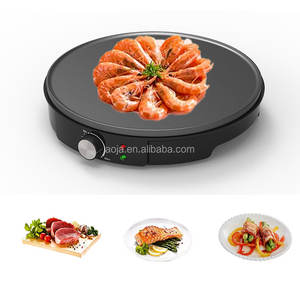 AOJA Factory <span class=keywords><strong>Crep</strong></span> Maker Plato de cocina de gran tamaño Perilla de control de temperatura ajustable Indicadores de luz listos para potencia Pies antideslizantes - Product Image 3