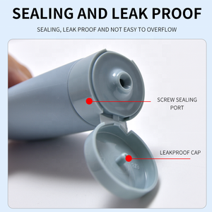 Silicone alimentaire à floqué PE accessoires de <span class=keywords><strong>voyage</strong></span>, conditionneur de <span class=keywords><strong>voyage</strong></span> portable personnalisé, distributeur de lavage du visage, bouteille de tuyau - Product Image 5