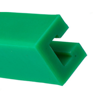 Rails de guidage en POM durables pour chaînes, profilés en C pour lignes d'embouteillage, bandes de roulement en plastique technique pour systèmes de convoyeurs à rouleaux