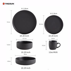 Ensemble de vaisselle en céramique 16 pièces, vente directe en usine, ensemble de vaisselle performante à prix abordable et élevé - Product Image 6