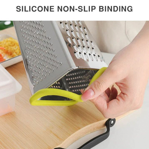 Rallador de Acero Inoxidable de 4 Lados con Recipiente Desmontable y Marcas de Medición, Rallador con Mango para <span class=keywords><strong>Cocina</strong></span> - Product Image 3