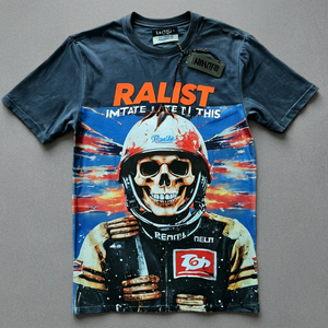 Camiseta de Calidad Original 100% Algodón, Estilo Urbano, Hombros Caídos, Manga Corta para Hombre, Diseño Vintage con Estampado de Dibujos Animados, Tela de 380g - Product Image 4