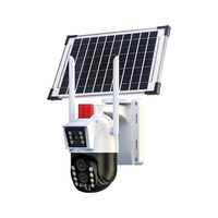 Kamera IP Solar Wifi/4G Dual Lensa Eseecloud, CCTV Jaringan Warna Penuh untuk Penglihatan Malam, Keamanan Rumah Pintar, PTZ Tahan Air untuk Luar Ruangan
