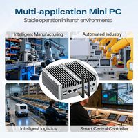 Mini PC industriel sans ventilateur, mini-ordinateur Core I5-8250U prenant en charge le démarrage automatique, le démarrage PXE et le réveil en réseau (WOL).