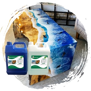 Revestimiento de resina de arte ultra claro de cristal, pintura de tinte de resina epoxi transparente de 2 partes para encimeras de <span class=keywords><strong>Bar</strong></span>, encimeras de comedor de mesa de madera - Product Image 1
