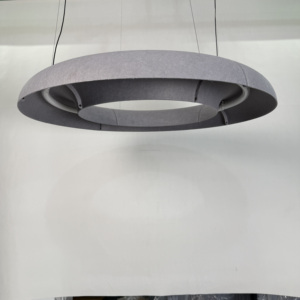 Luminaire suspendu à ondes acoustiques NRC 0.85 |   Lustre en feutre PET insonorisant |   Luminaire ignifuge B1 pour bureau, bibliothèque, hôtel, espace <span class=keywords><strong>de</strong></span> travail - Product Image 4