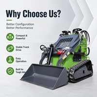 Mini-chargeuse compacte sur chenilles LOGWAY Euro V EPA, idéale pour les travaux agricoles et de terrassement – Offre spéciale