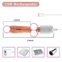Machine à gode automatique chauffante réaliste avec point G vibrant, télécommande sans fil, jouet sexuel pour adultes, masturbation féminine